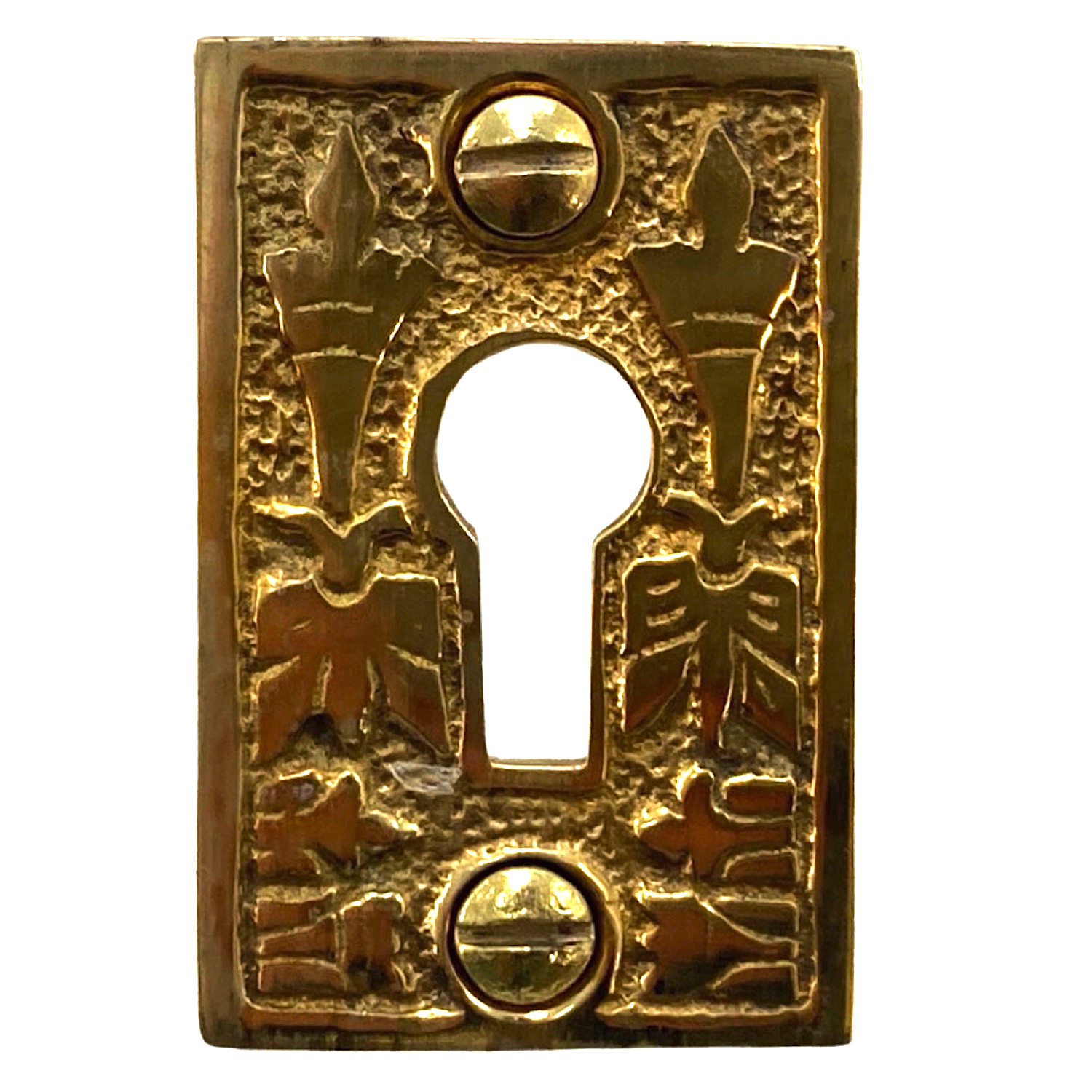 Rectangular Shaped Victorian Escutcheon Keyhole