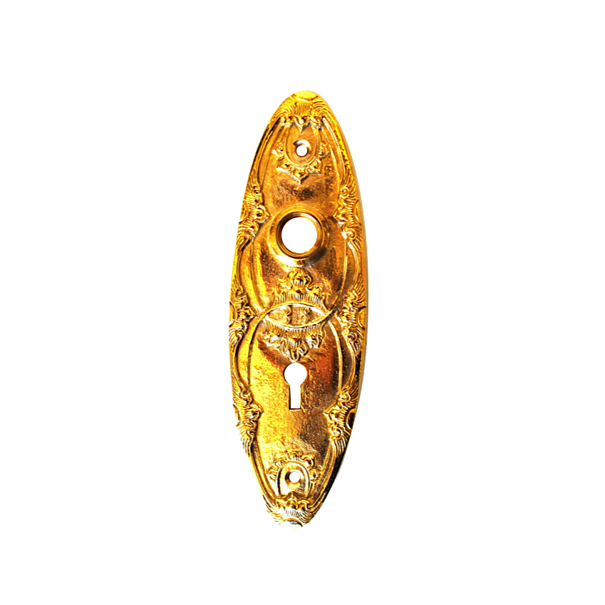 "The Beverly" Pair of Oval Brass Door Plates