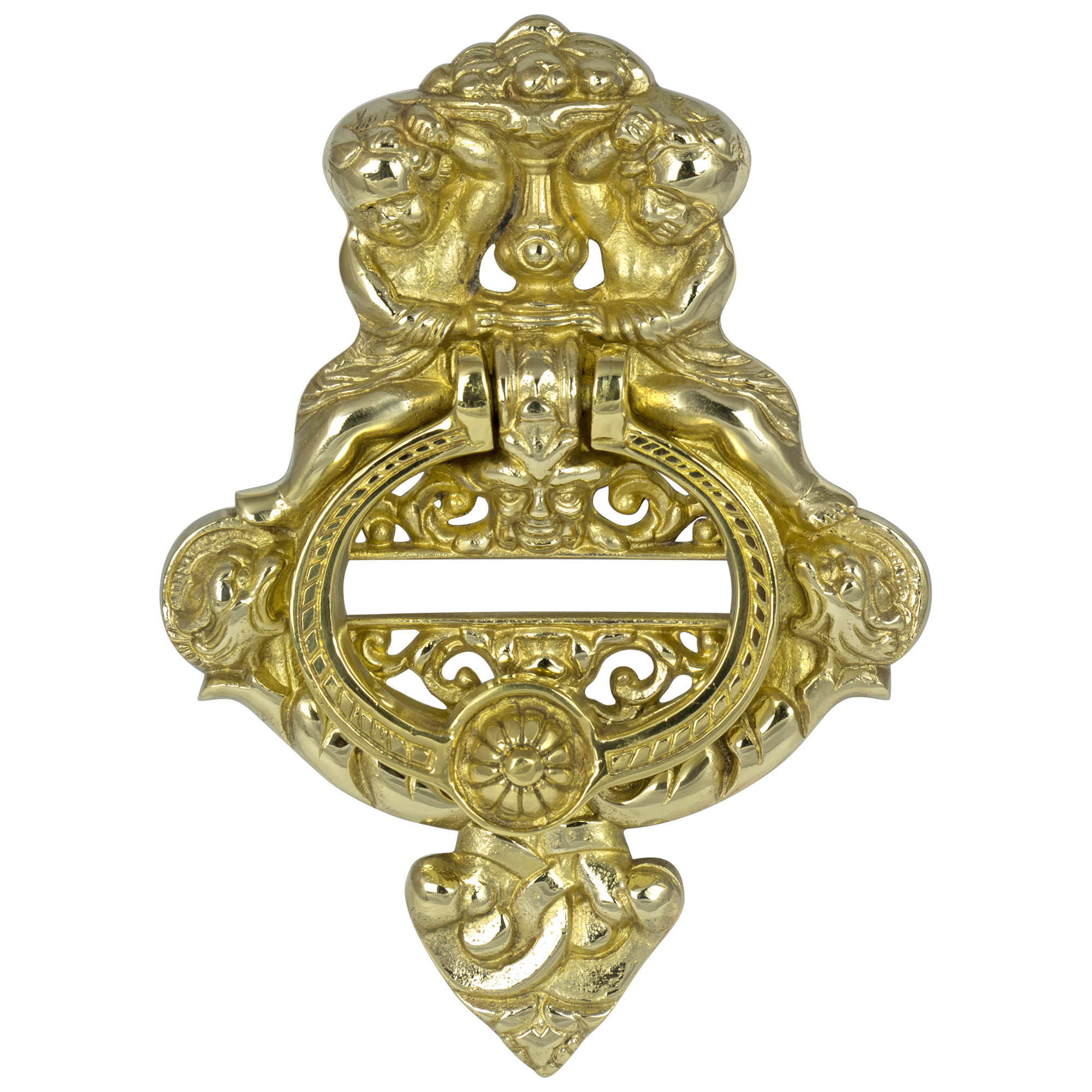 "The Cherub" Brass Door Knocker
